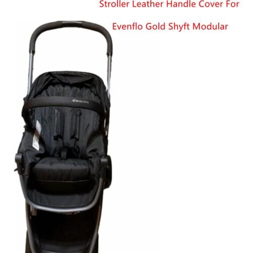 Baby Carriage Leather Cover For Evenflo Gold Shyft Modular Pram Handle Bumper Sleeve Case 2Pcs Bar protective Cover Accessories