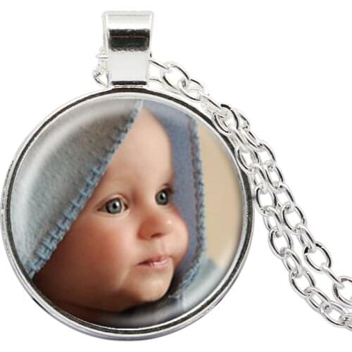 Personalized Photo Pendants Custom Necklace Photo of Your Baby Child Mom Dad Grandparent Loved One Gift for Family Member Gift