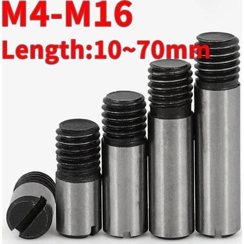 M4 M5 M6 M8 M10 M12 M16 Slotted Cylindrical Pin Dowel External thread Locating Pin 45# Steel GB878