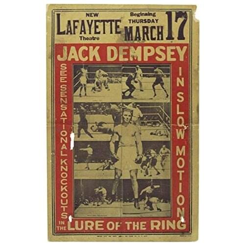 Metal Wall Sign Boxing Gym Vintage Retro Poster Wall Art Deco Square Customizable Pattern Text Metal Sign 8X12 Inches