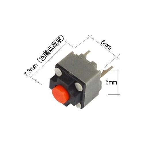 Micro Switch 10PCS Mute Button 6*6*7.3 Silent Switch Wireless Mouse Wired Mouse Button 6X6X7.3MM
