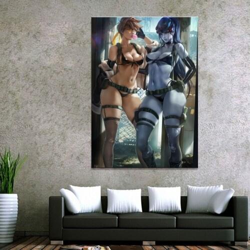 Home Decor Modular Canvas Picture 1 Piece Sexy Tracer Overwatch Game Painting Poster Wall For Home Canvas Painting Wholesale