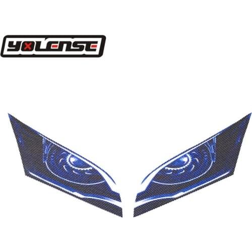 Motorcycle 3D Front Fairing Headlight Stickers Guard Head light protection Sticker For HONDA CBR600RR CBR 600 RR 2007-2012 2010