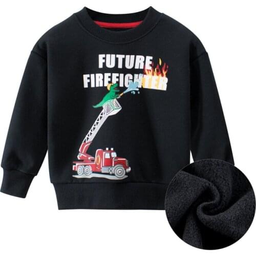 Toddler Boy Clothes Baby Girl Sweatshirts Children Cartoon Dinosaur Printed Autumn Spring Cotton Tops Kids Sweatshirt