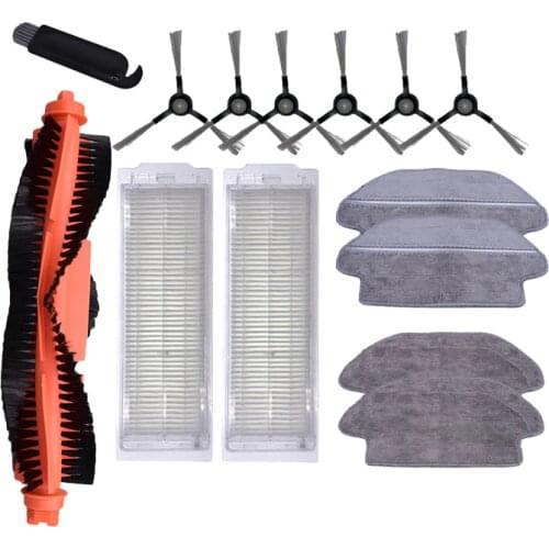 Replacement Kit HEPA Filter Side Brush Mop Cloth for Xiaomi Mijia STYJ02YM for Conga 3490 Vacuum Cleaner Parts accessories
