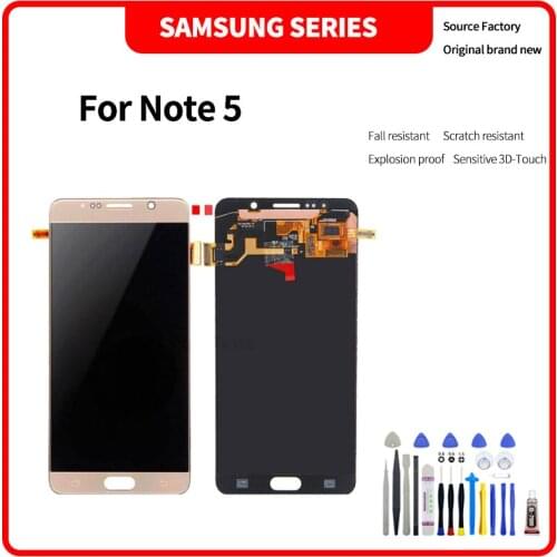 For SAMSUNG Note 5 lcd screen LCD display High quality HD brand new screen assembly with Disassembly tools