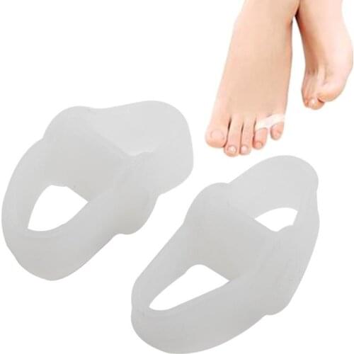 1/3/5 Pair 2 Holes Pinkie Silicone Bunion Corrector Foot Care Guard Thumb Separator Splint Wraps Foot Stretcher Care Tool