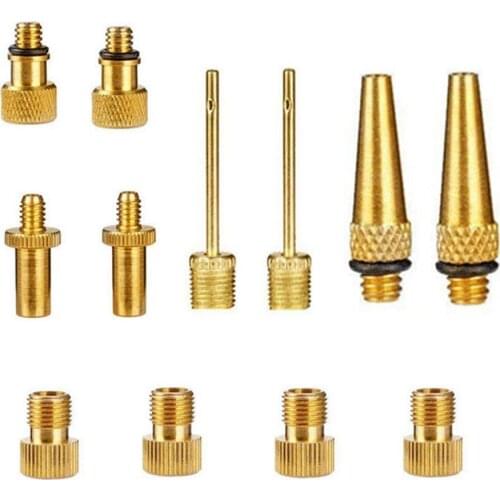 12pcs Valve Core Tool Set Bike Bicycle Tools Portable Light Weight Quality Adapter Valve Cap SV AV DV Bicycle Pump Accessories