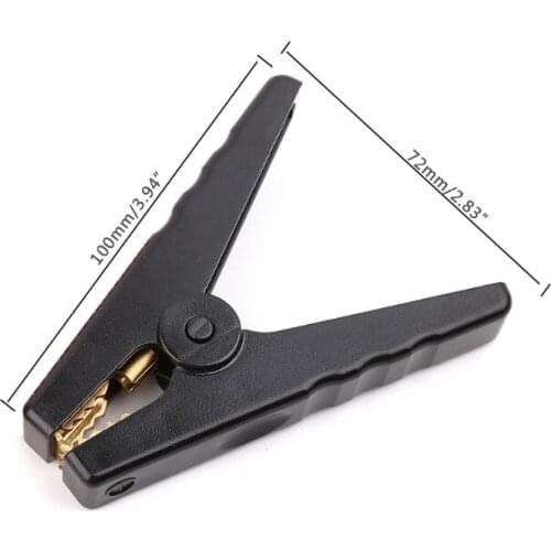 2pcs Copper Insulated Alligator Clips Red Black Testing Clamps For Car Battery Clip Power Test Cables