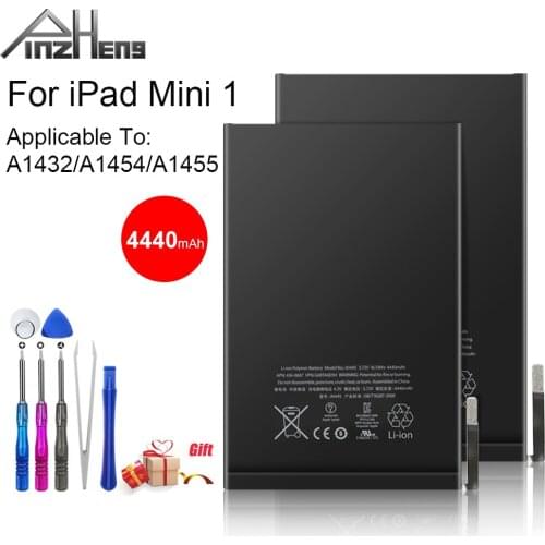 PINZHENG Tablet Battery For iPad Mini 1 A1445 A1432 A1454 4440mAh Bateria For iPad Mini1 Replacement Batteries With Free Tools