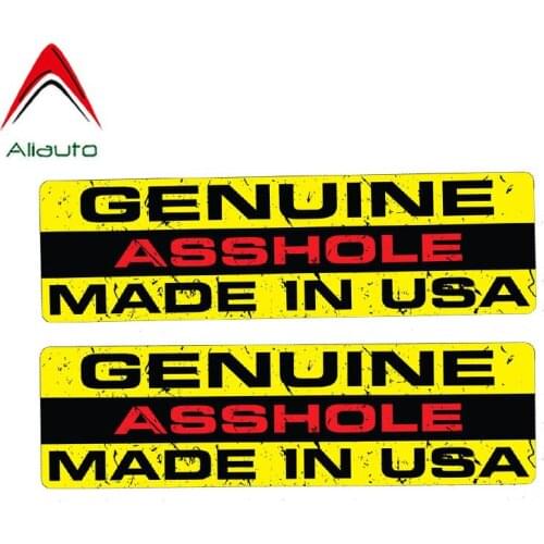 Aliauto 2 X Funny Car Stickers Genuine Made In Usa Accessories PVC Decal for Mazda Mazda 3 Subaru Golf 4 Mini Cooper,15cm*4cm
