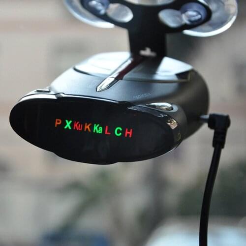 Mobile Auto Car Anti Radar Detector English Russian Voice Announcement Speed Detection Radar Alarm Support XRS 9880/9345/9740