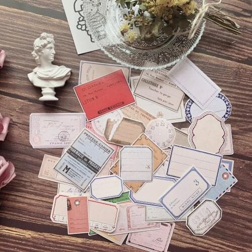Big Old Label Tag Stickers DIY Scrapbooking Album Junk Journal Crafts Decorative Label Seal Stickers Package