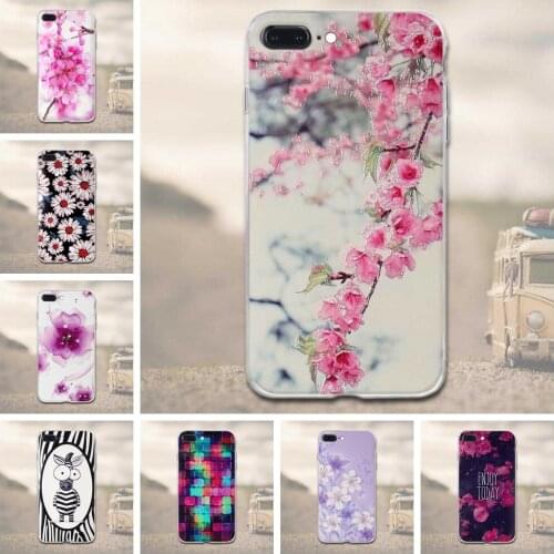 Flower Case for iPhone 7 Plus Phone Case Soft TPU Cover for Apple iPhone7 Plus 7+ Cases Silicon for iPhone7 7Plus 5.5"Cover Bags