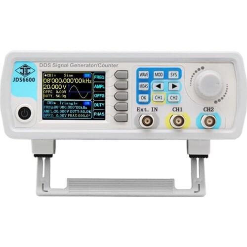 JDS6600 30MHz DDS Dual-channel Function Signal Generator Arbitrary Waveform DDS Signal Source Frequency Counter