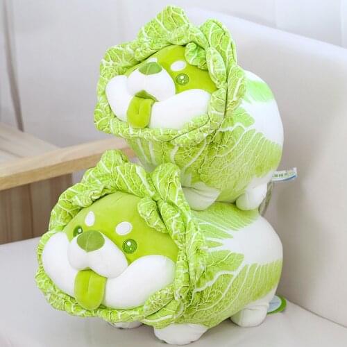 45cm Innovate Chinese Cabbage Dog Doll Cute Dog Plush Doll Girl Sleeping Pillow Birthday Present