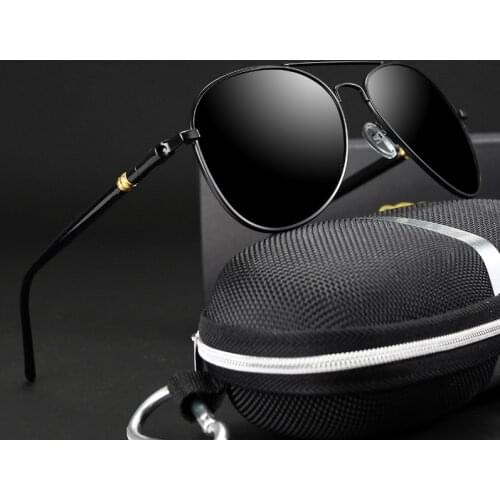 Classic Sunglasses Polarized Men Driving Glasses Black Pilot Sun Glasses Brand Designer Male Retro Sunglasses For Men/Women