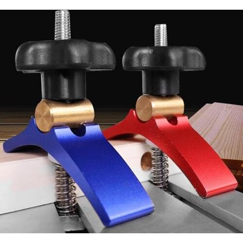 T Rail Clamp Set T-track Clamp Aluminium Clamp Set Quick Release Compressor Woodworking Tools for T-slot DIY Woodworking