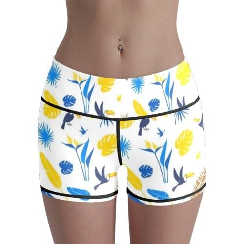 Digital Printing Short Yoga Leggings Summer Yoga Shorts Womens Small Fresh Sports Breathable Fitness Pants Leggings Women