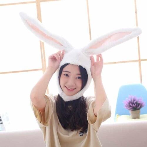 Hot Soft Plush Bunny Hat Cap Long Ear Winter Party Costume Rabbit Cap Headwear White Rabbit Womens Hat ship from US