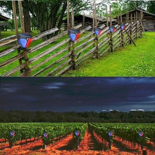 Newly Solar Alarm Light Wireless Motion Sensor Security Lamp Outdoor Waterproof for Garden Yard