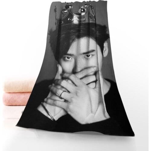 Custom Lee Jong Suk Towel Printed Cotton Face/Bath Towels Microfiber Fabric For Kids Men Women Shower Towels 70X140cm