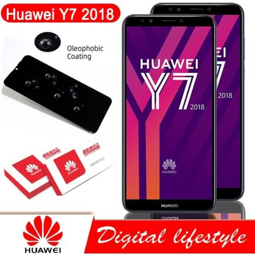 Original 5.99'' LCD with Frame for Huawei Y7 2018 LCD Y7 Pro 2018 Display Touch Screen Digitizer Assembly For Y7 Prime 2018 LCD