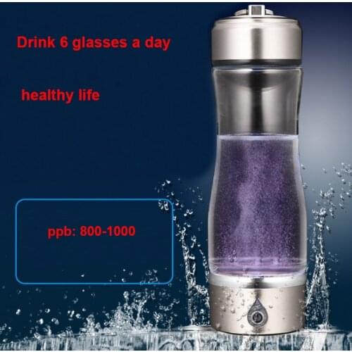 Portable Water Ionizer Hydrogen Generator For H2 Rich Hydrogen Water Bottle Ionizer 450ML USB Electrolysis Hidrogen