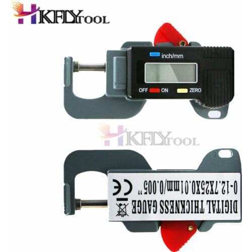 Portable Precise Digital Thickness Gauge Meter Metal Tester Micrometer 0 to 12.7mm 0.01mm leather paper thickness meter