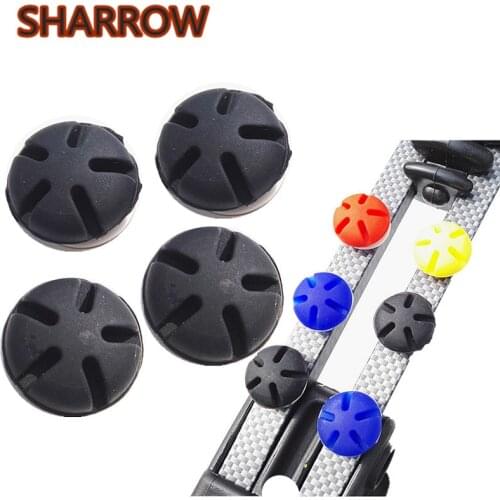 4pcs/set Rubber Stabilizer Bow Vibration Damper Reduction Shock Absorber Cut out Noise For Bow Outdoor Shooting Accessories