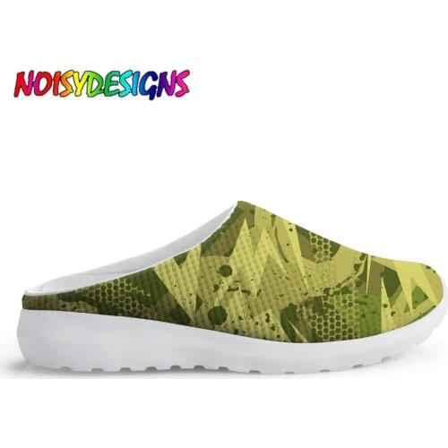 NOISYDESIGNS Camouflage Printing Women Latest Sandals Graffiti Pattern Home Shoes Women Daily Wear Home Slippers Woman Girls
