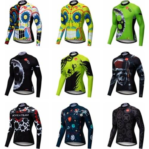UFOBIKE Outdoor Sports Cycling Jersey Autumn Bike Bicycle Long Sleeves MTB Clothing Shirts Wear Bike Jersey