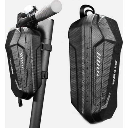 Zipper Closure Useful Handlebar Front EVA Hard Shell Storage Bag Handlebar Storage Bag Large Capacity for Folding Bicycle