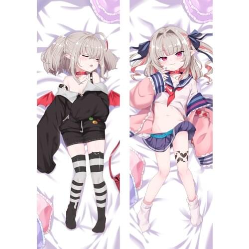 VTuber Makaino Ririmu Kissme Lovelyheart-Lolitania Cosplay Dakimakura Pillow Case Hugging Body Prop