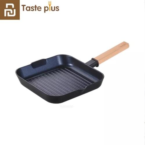 Youpin TastePlus Grill Frying Pan Square Non-stick Steak Frying Pan 24 x 24 cm Breakfast Pot Kitchen Cooking Tool No Lid