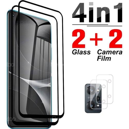 4in1 Full Cover Tempered Glass For Oppo Realme GT Neo2 Front Screen Camera Lens Protection Glass For Realmi GT Master GT Neo
