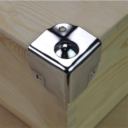 Iron Corner Protectors Silver Style Metal Box Corners Decorative Wooden Case Corner Cover Case Box Corners Brackets Furniture
