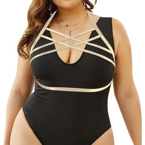 Sword Belt Punk Harness Bra Goth Accessories Plus Size Lingerie Busty Womens Underwear Tops Rave Outfit Festival Clothing