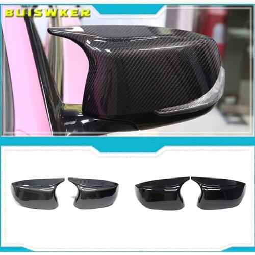 1 Pair Glossy Bright Black Mirror Covers Left Right Side Rearview Mirror Cap Shell For Infiniti Q50 Q60 SQ50 XQ30 2014-2020