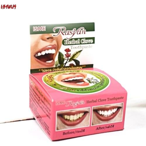1pc 25g Herb Mint Tooth Whitening Toothpaste Natural Herbal Clove Tooth paste Whitener Toothbrush Cleaning