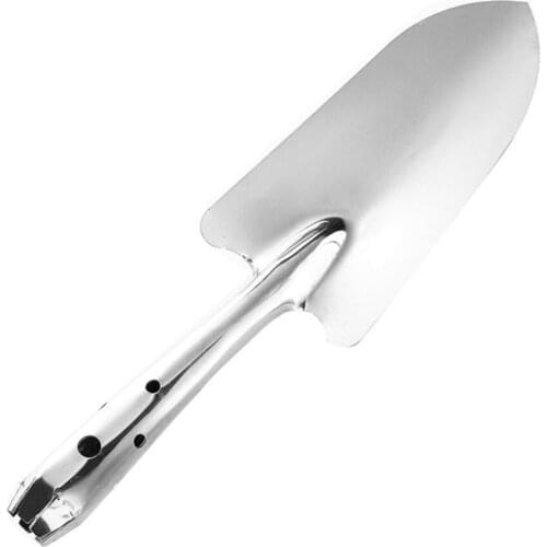 1pc white stainless steel gardening stainless steel handle shovel