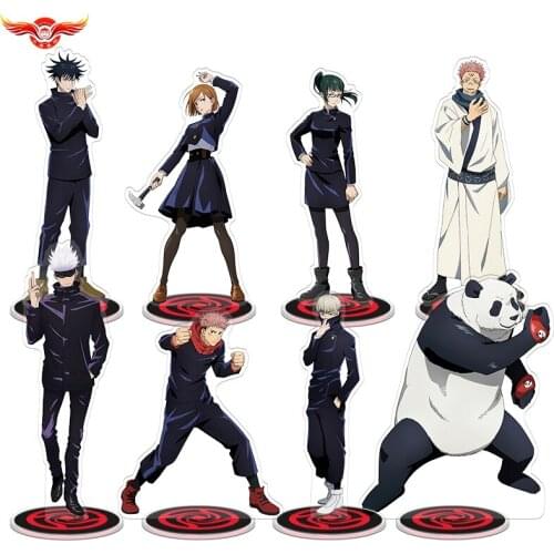 21CM Anime Jujutsu Kaisen Fushiguro Megumi Yuji Itadori Gojou Satoru Acrylic Stand Model Plate Desk Decor Cosplay Gift