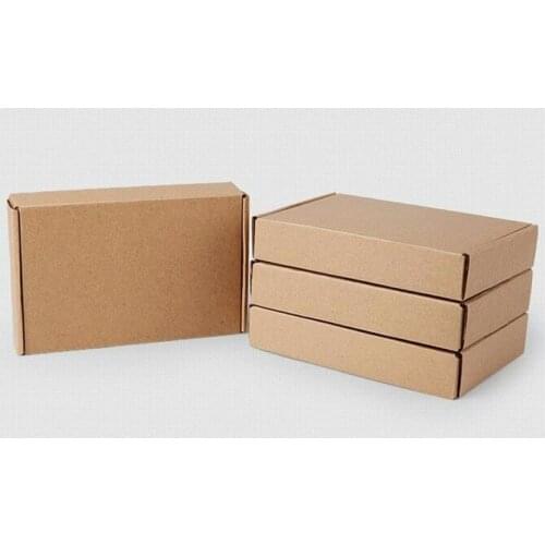 24*15*4cm 10pcs/lot Kraft Paper Box Post Pack Packaging Storage Online Shopping Express Kraft Paper Boxes Mailing Box