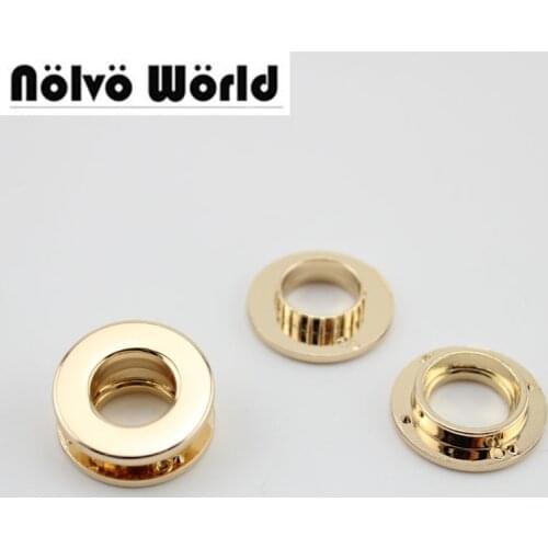 50pcs 5colors 20.5X10.7mm grommet Copper gold eyelet,round push grommets eyelet crafted