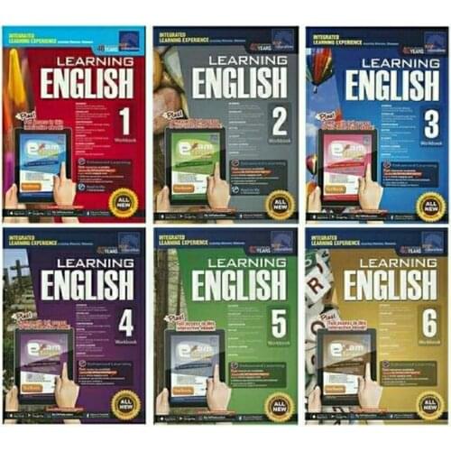 6 Books/Set SAP Learning English Workbook Grade 1 to Grade 6 Thinking Training Exercise For Children Age 6 to 12 Years Old