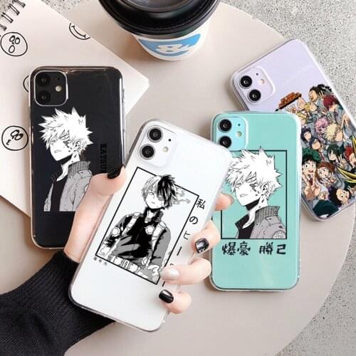 For Samsung Galaxy A72 A52 A51 A50 A32 A21S A12 A02S A20e A31 A30 A42 A41 A71 A70 A91 A6 A7 A9 2018 Anime My Hero Academia Cases