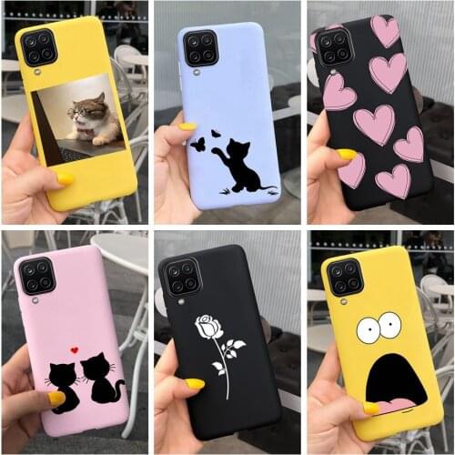 Cute Cartoon Case For Samsung Galaxy A12 Case A42 A52 5G 2020 New Soft Phone Cover For Samsung A12 A42 A52 A 12 42 52 Case Coque
