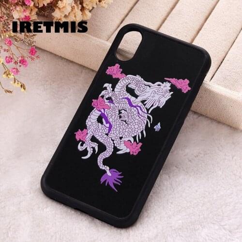 Iretmis 5 5S SE 2020 Phone Cover Case for iPhone 6 6S 7 8 Plus X Xs XR 11 12 Mini Pro Max Silicone Chinese Dragon Graphic
