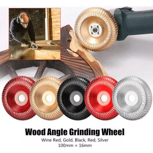 16mm Bore Wood Grinding Polishing Wheel Rotary Disc Sanding Woodworking Carving Tool Abrasive Disc Tools for Angle Grinder