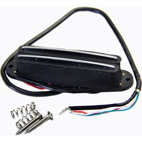 Dual Hot Rail Humbucker Electric Guitar Pickup with 4 Wires for Coil Tapping and No Noise guitar pick holder